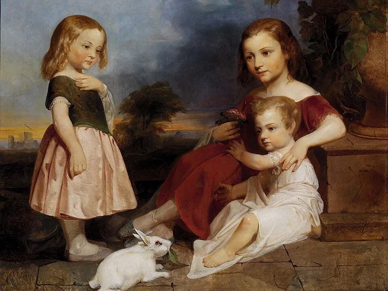 1812-Peter Frederick Rothermel - Ritratto dei bambini Downer - Smithsonian American Art Museum